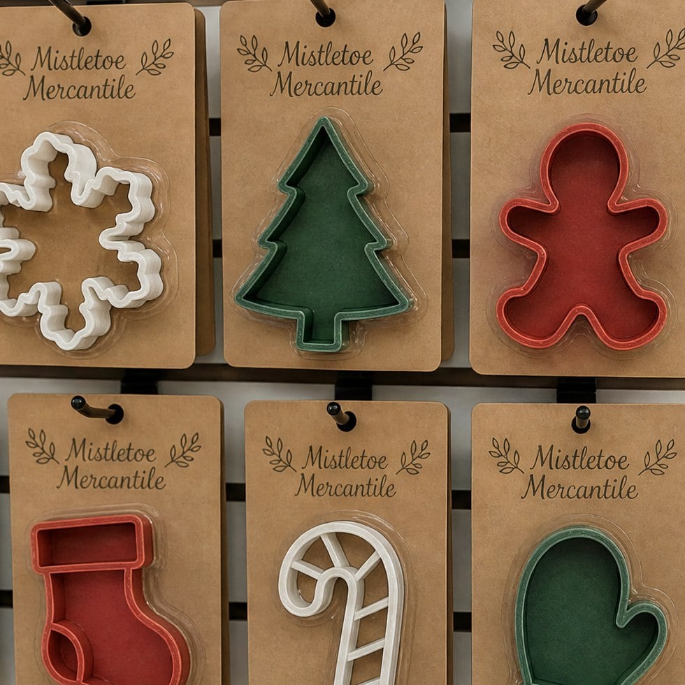 Customized cookie cutters for holiday and seasonal shops